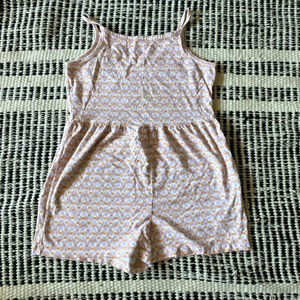 Carters Size 8 purple & orange girls romper